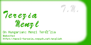 terezia menzl business card